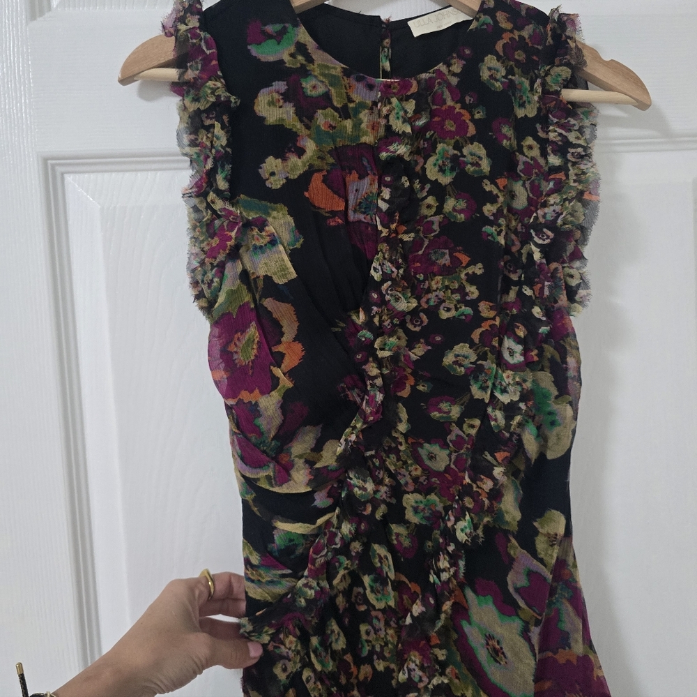 Ulla Johnson Silk Avrelie Sleeveless Floral Midi Dress Size XS - Picture 7 of 13